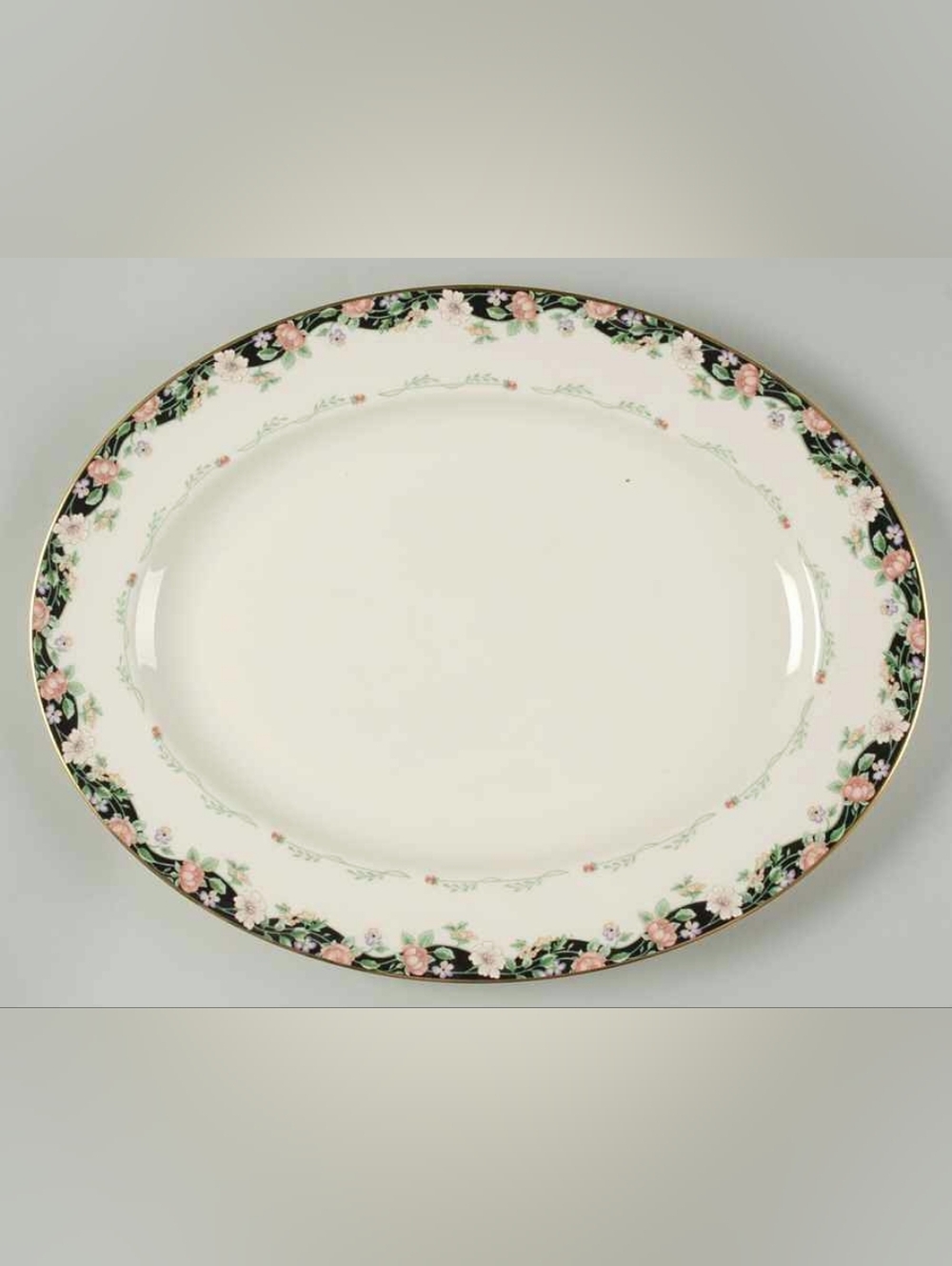 Vintage Lenox Prairie Blossom 16" Oval Serving Platter Made In USA